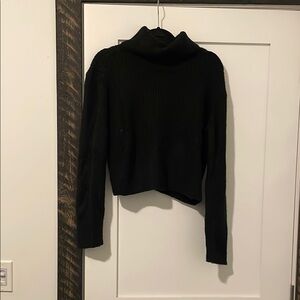Dynamite Classic Cropped Black Turtle Neck Sweater
